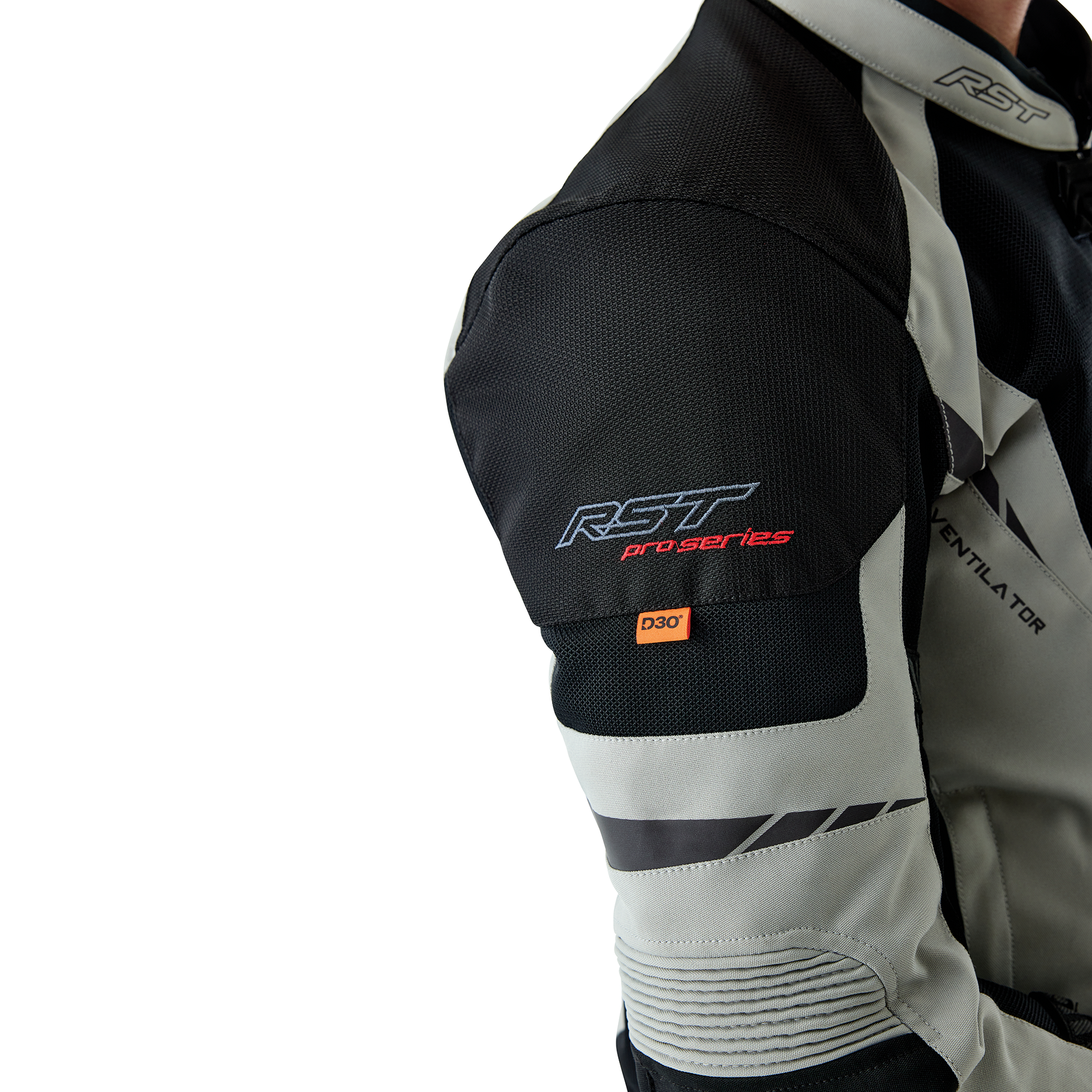 RST Pro Series Ventilator D3O Textile Jacket - Black / Silver