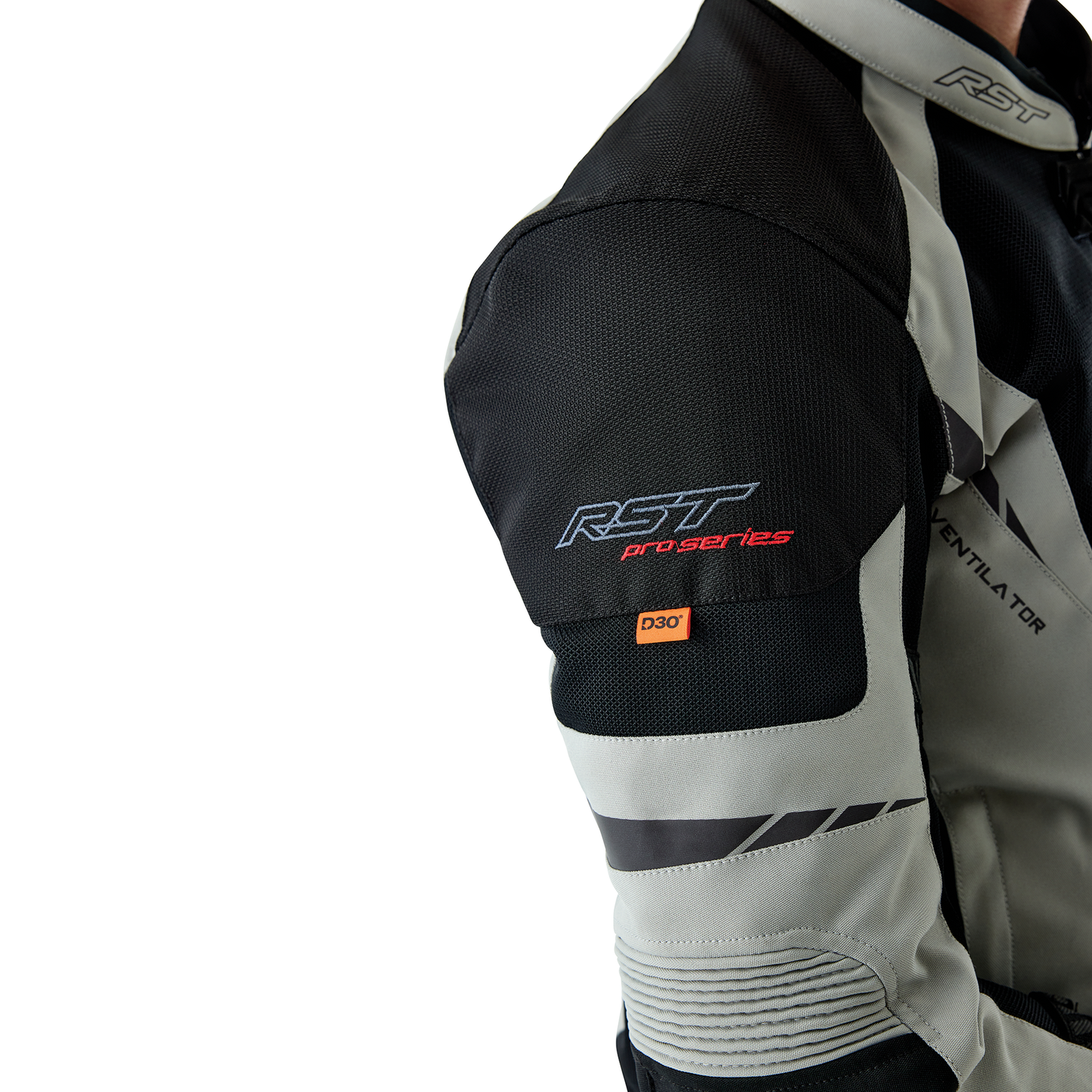 RST Pro Series Ventilator D3O Textile Jacket - Black / Silver