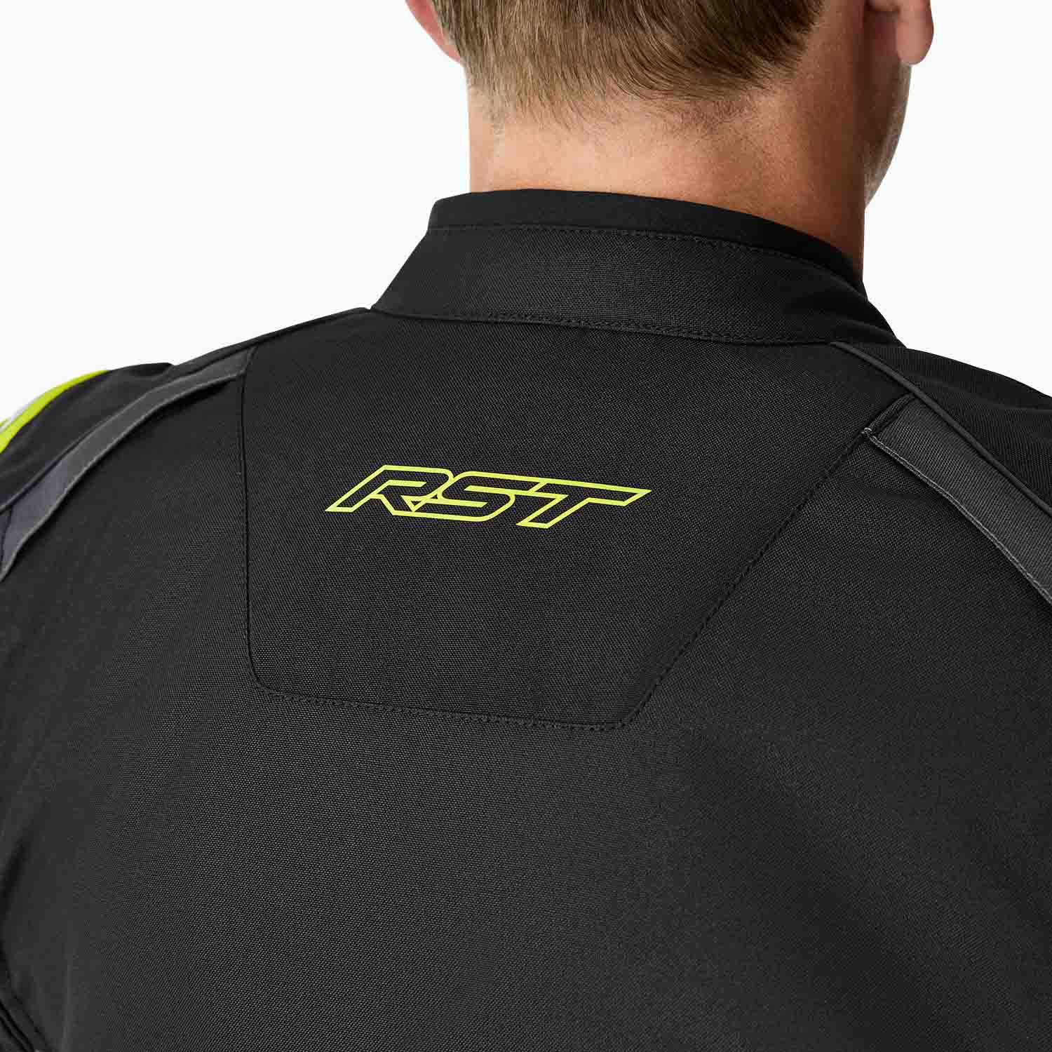 RST S1 D3O Textile Jacket - Black / Grey / Flo Yellow