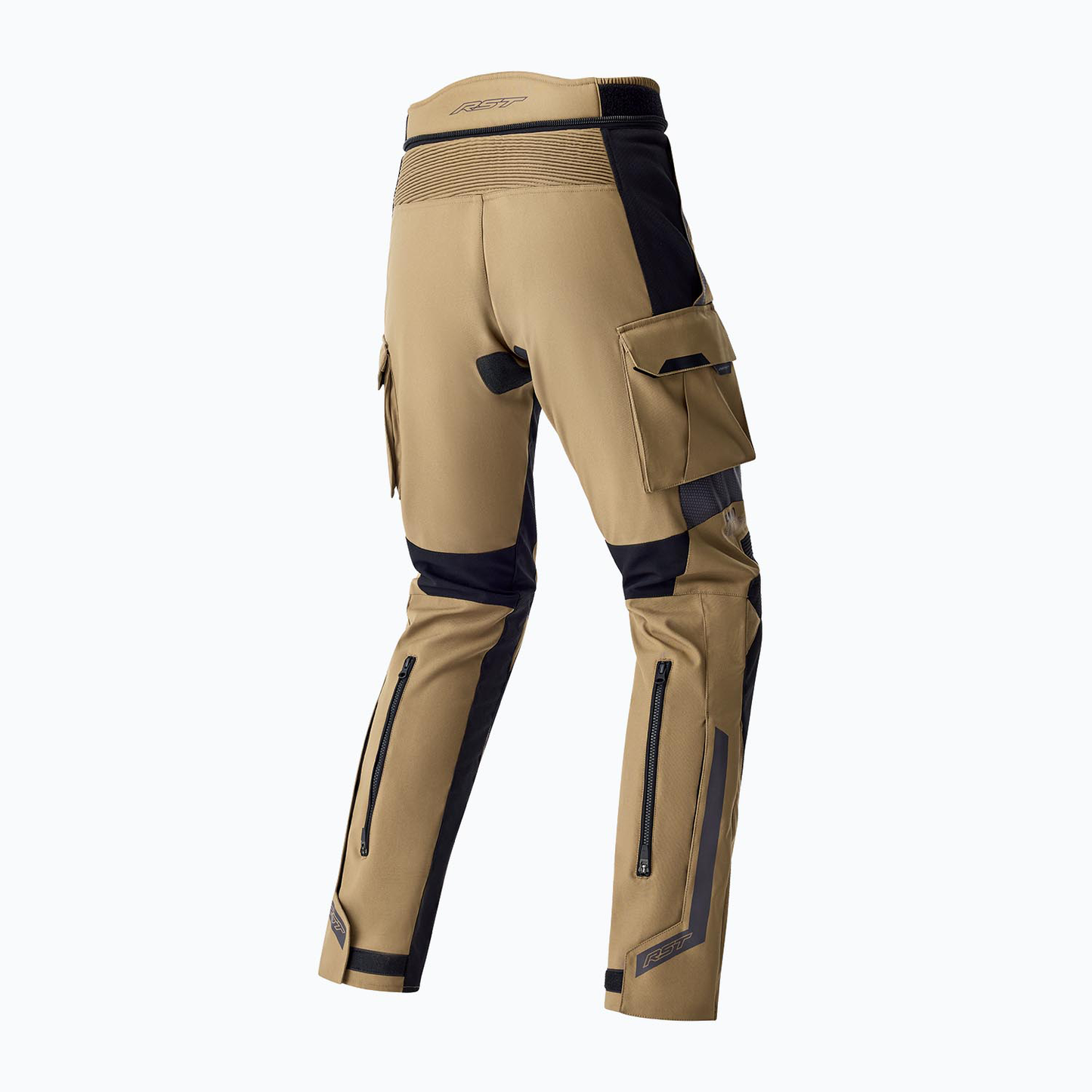 RST Pro Series Adventure D3O Textile Pants - Sand / Black