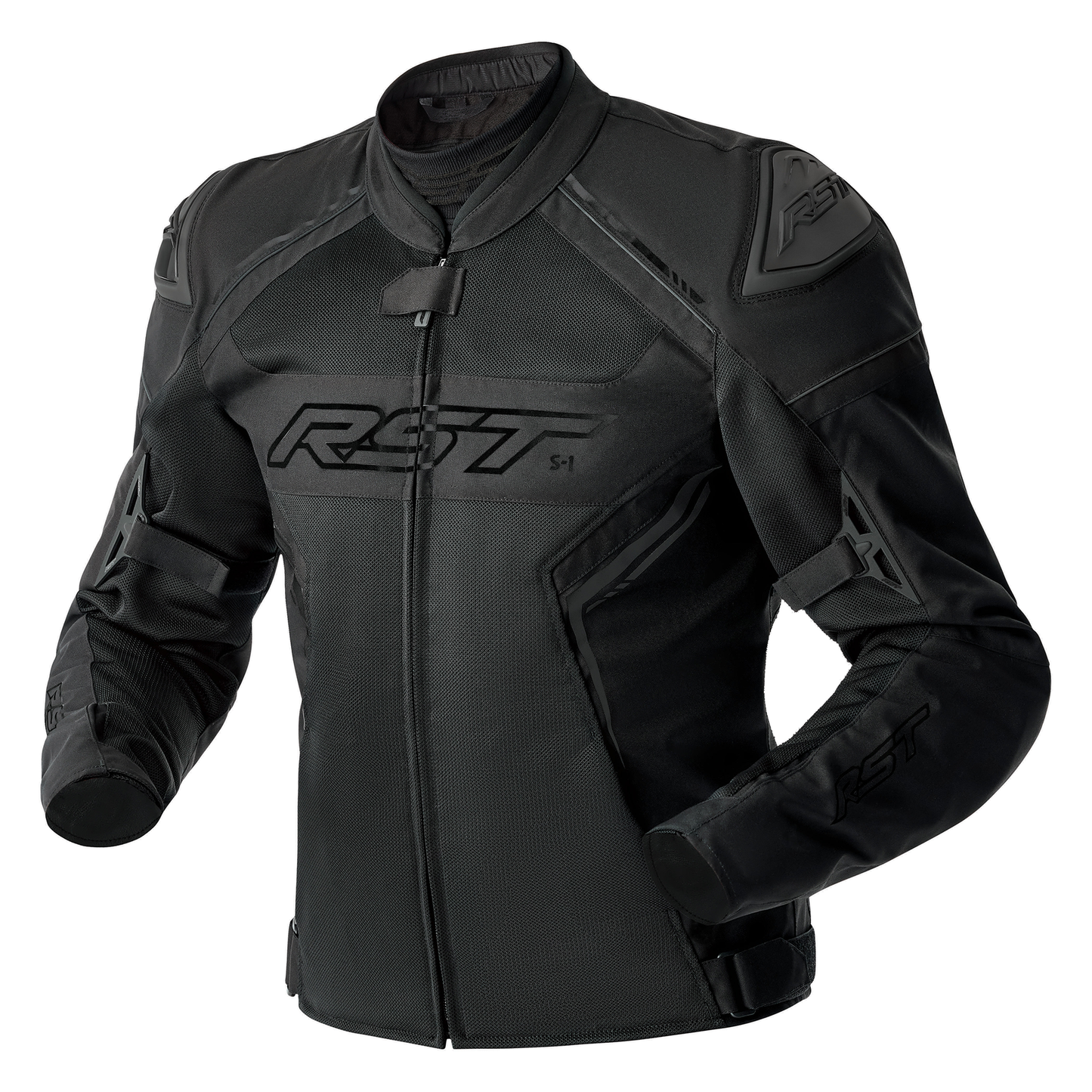 RST S1 Mesh D3O Ladies Textile Jacket - Black / Black
