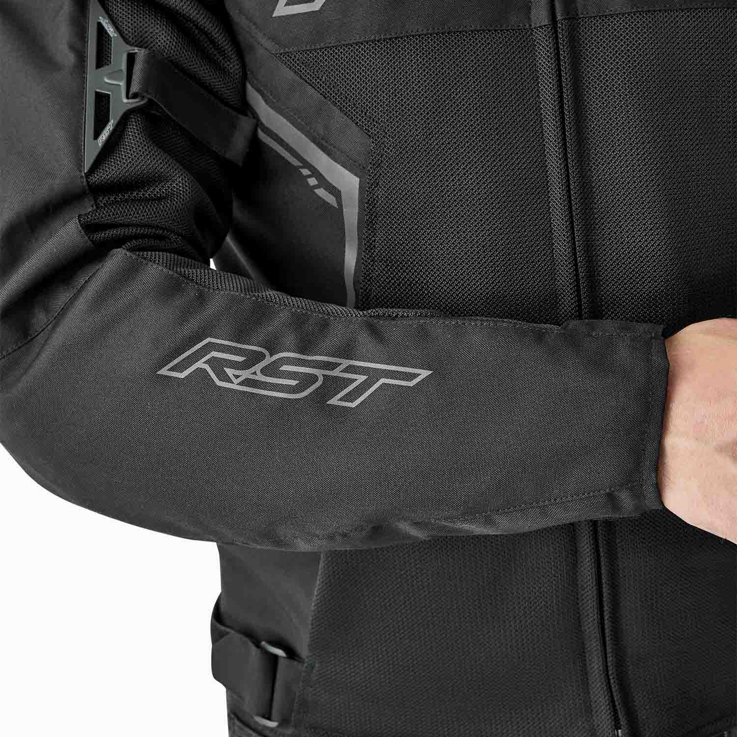RST S1 Mesh D3O Ladies Textile Jacket - Black / Black