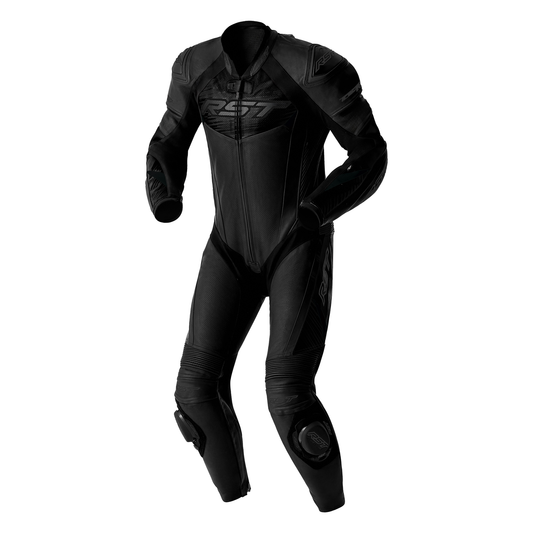 RST Tractech Evo D3O Leather Suit - Black / Black