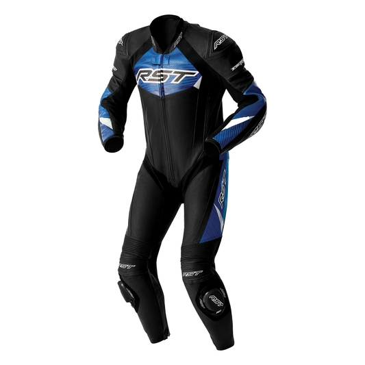 RST Tractech Evo D3O Leather Suit - Black / Blue