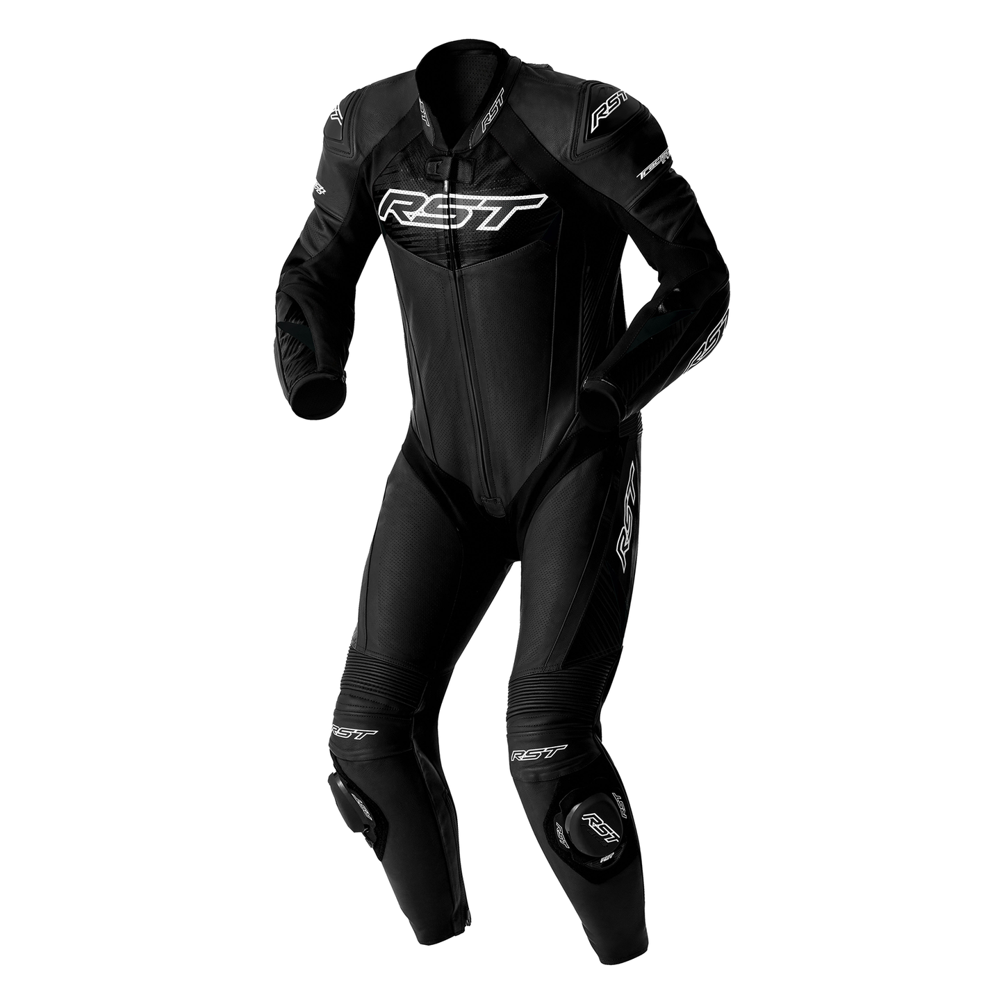 RST Tractech Evo D3O Leather Suit - Black / White