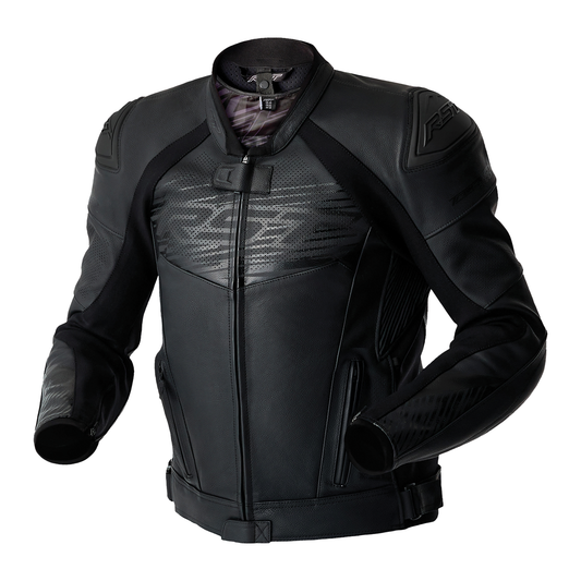 RST Tractech Evo D3O Leather Jacket - Black / Black