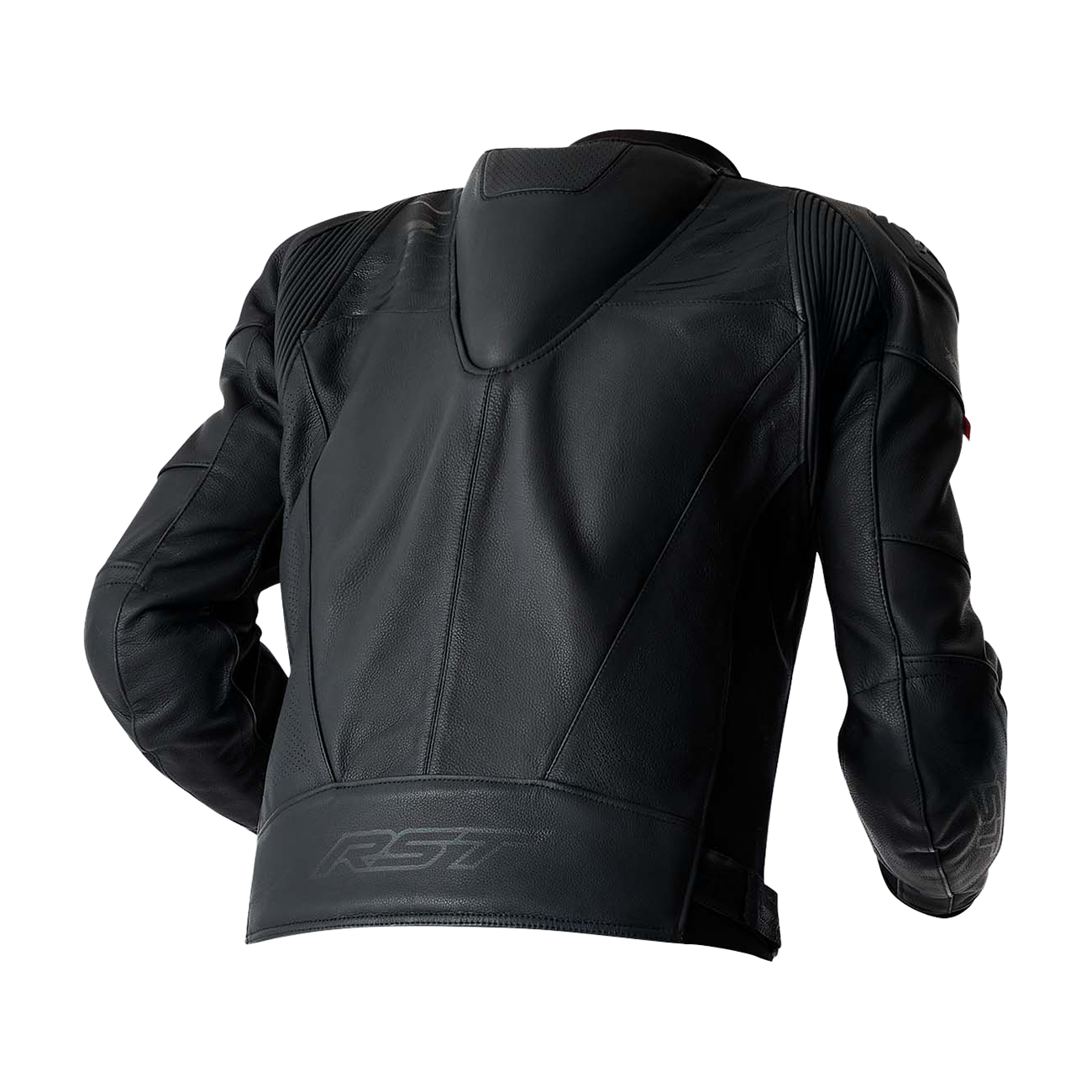 RST Tractech Evo D3O Leather Jacket - Black / Black