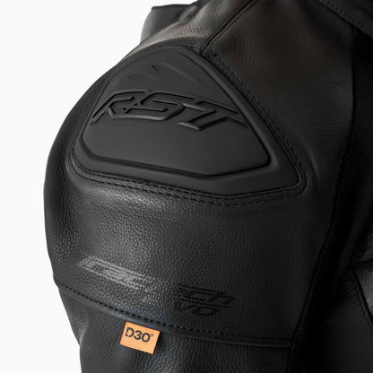 RST Tractech Evo D3O Leather Jacket - Black / Black