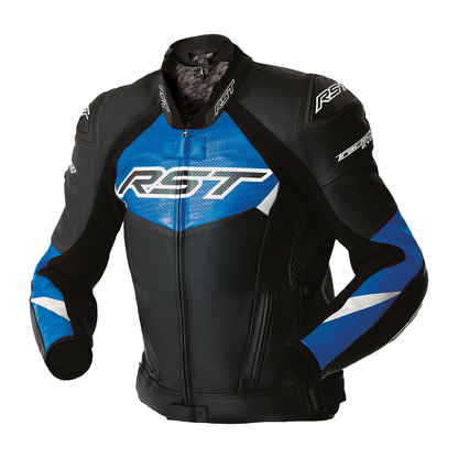 RST Tractech Evo D3O Leather Jacket - Black / Blue