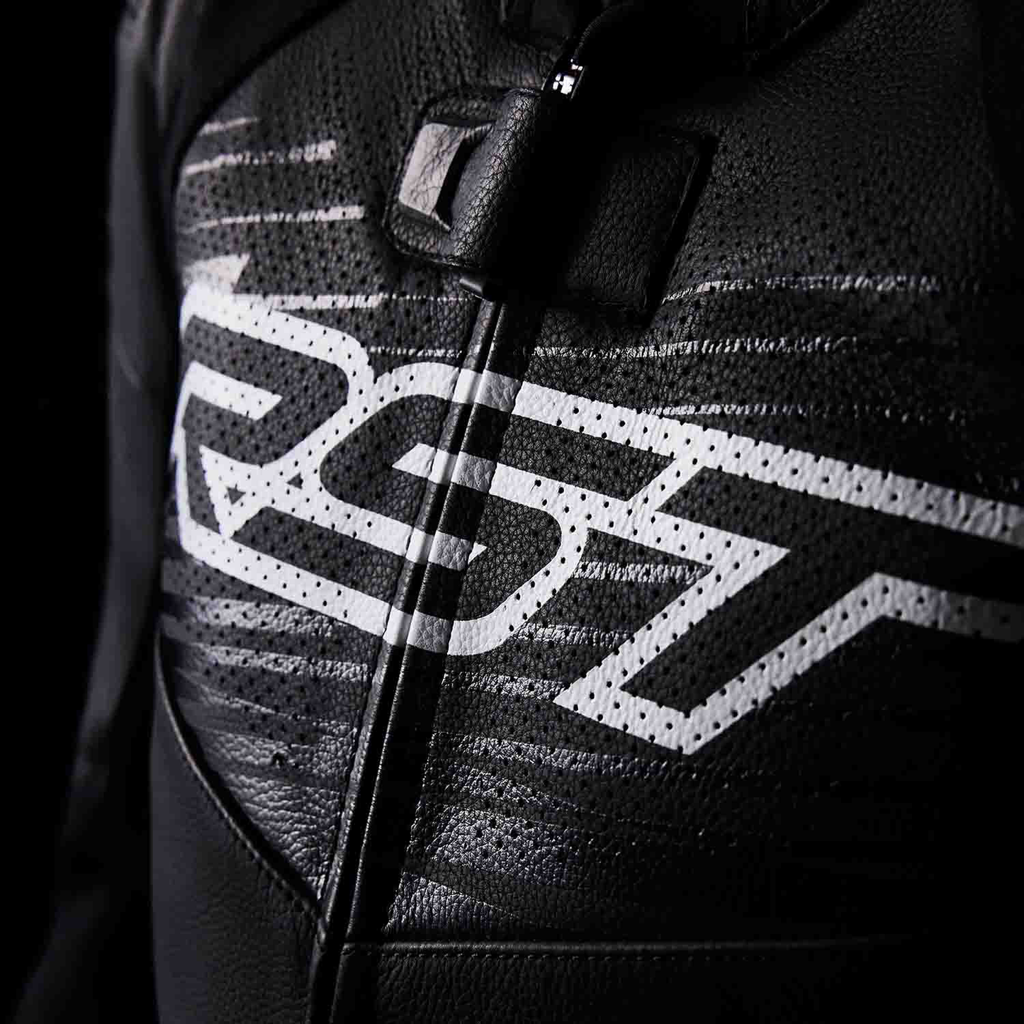 RST Tractech Evo D3O Leather Jacket - Black / White