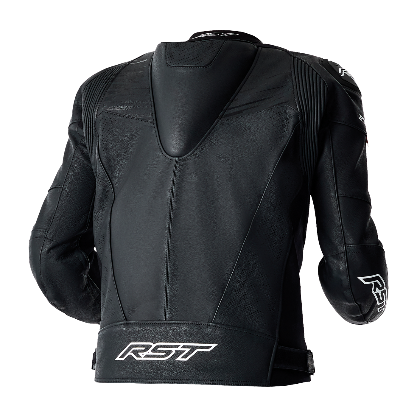 RST Tractech Evo D3O Leather Jacket - Black / White