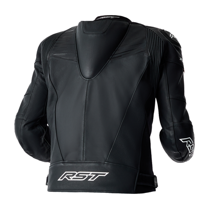 RST Tractech Evo D3O Leather Jacket - Black / White