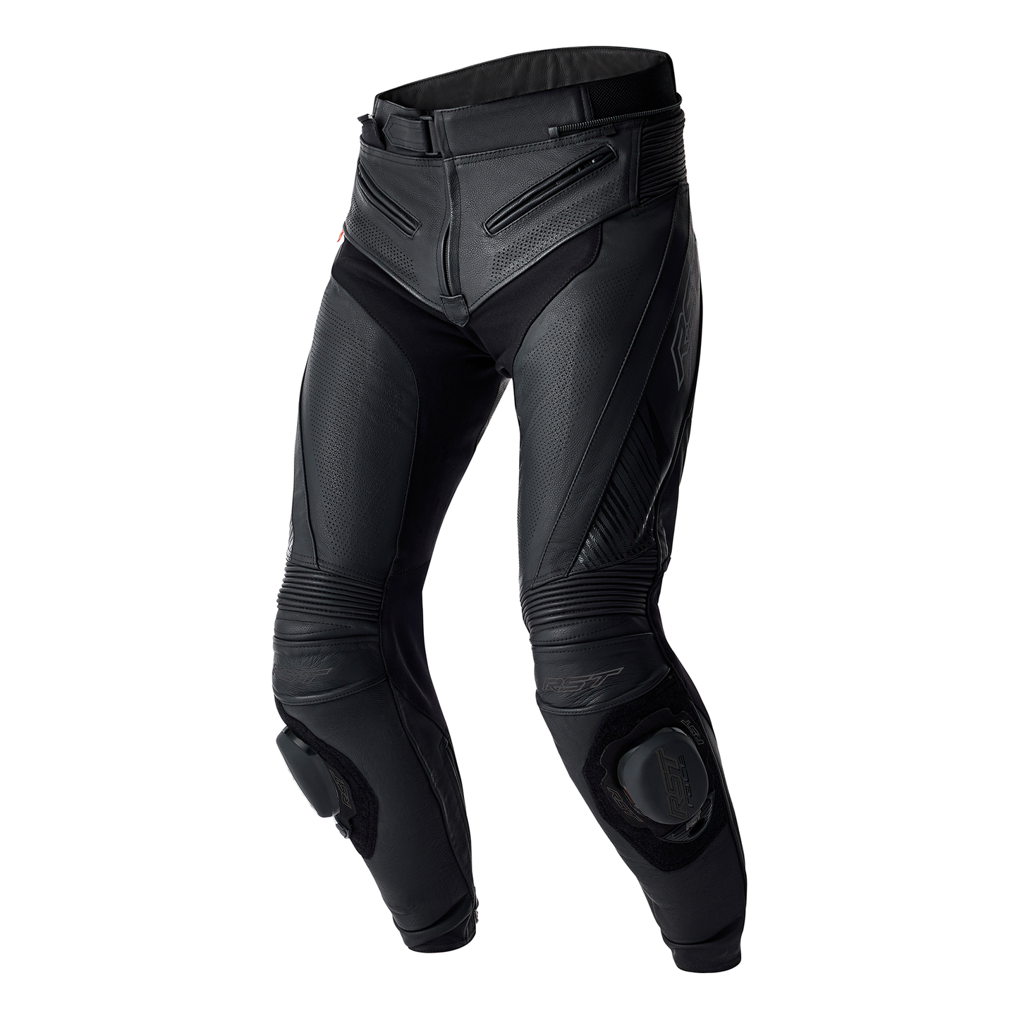 RST Tractech Evo D3O Leather Pants SL - Black / Black