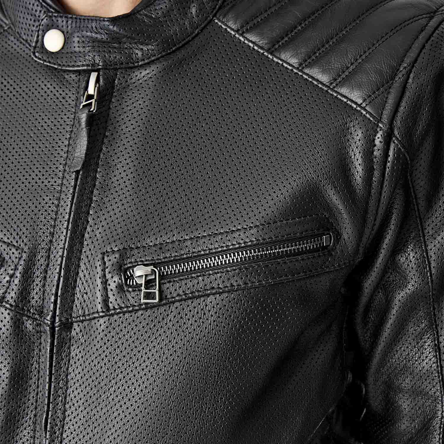 RST Roadster Air D3O Leather Jacket - Black