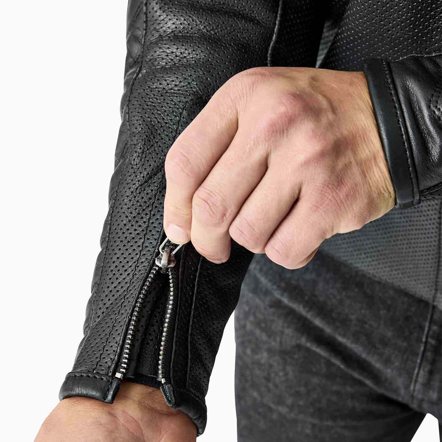 RST Roadster Air D3O Leather Jacket - Black