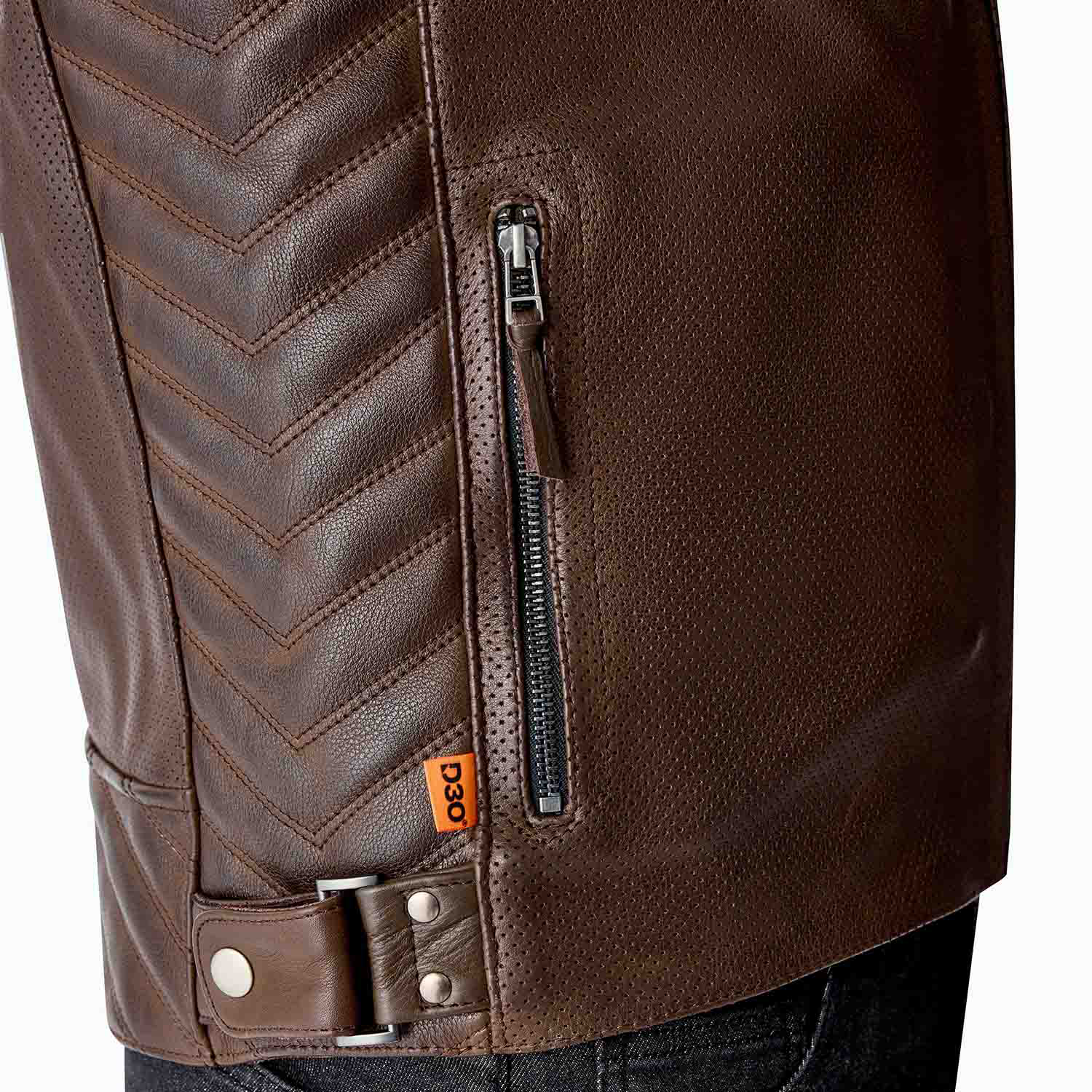 RST Roadster Air D3O Leather Jacket - Brown