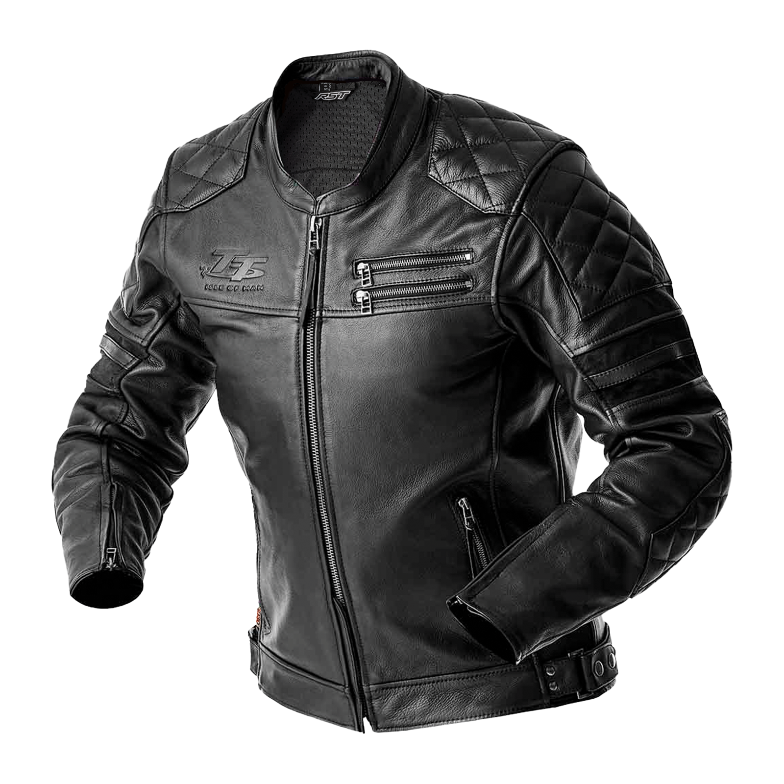RST Hillberry D3O Leather Jacket - Black