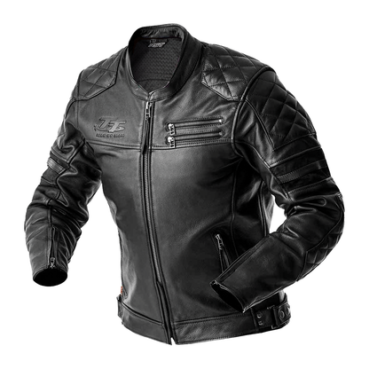 RST IOM TT Hillberry D3O Leather Jacket - Black