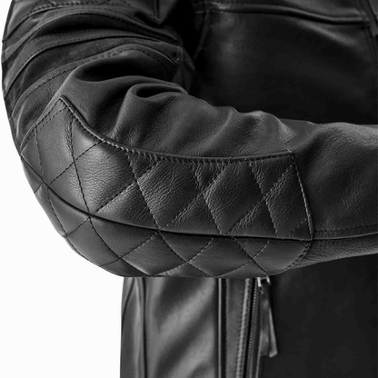 RST IOM TT Hillberry D3O Leather Jacket - Black