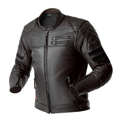 RST IOM TT Hillberry D3O Leather Jacket - Brown