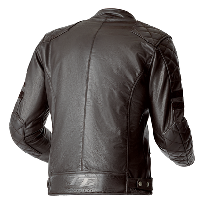 RST IOM TT Hillberry D3O Leather Jacket - Brown