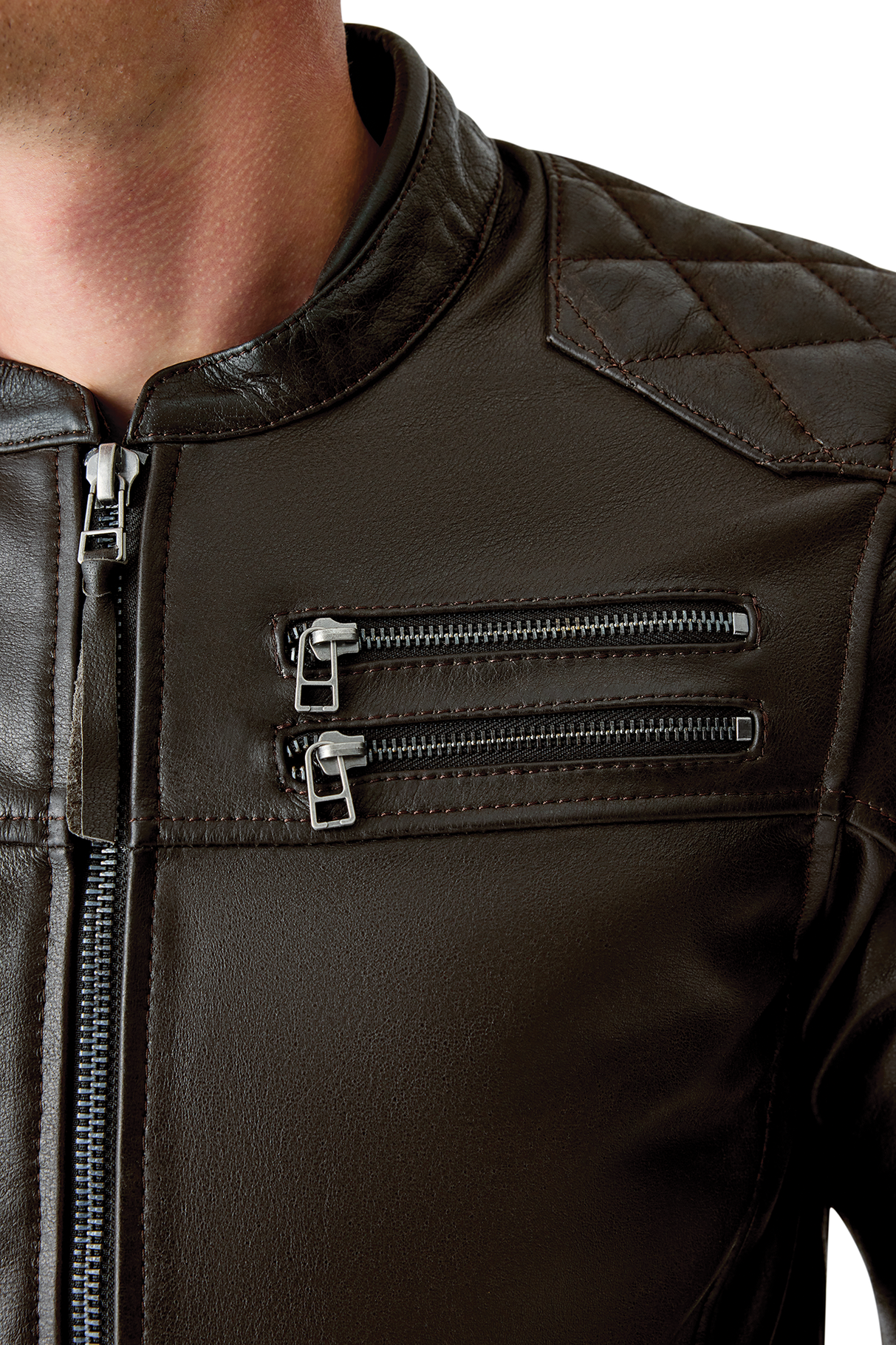 RST Hillberry D3O Leather Jacket - Brown