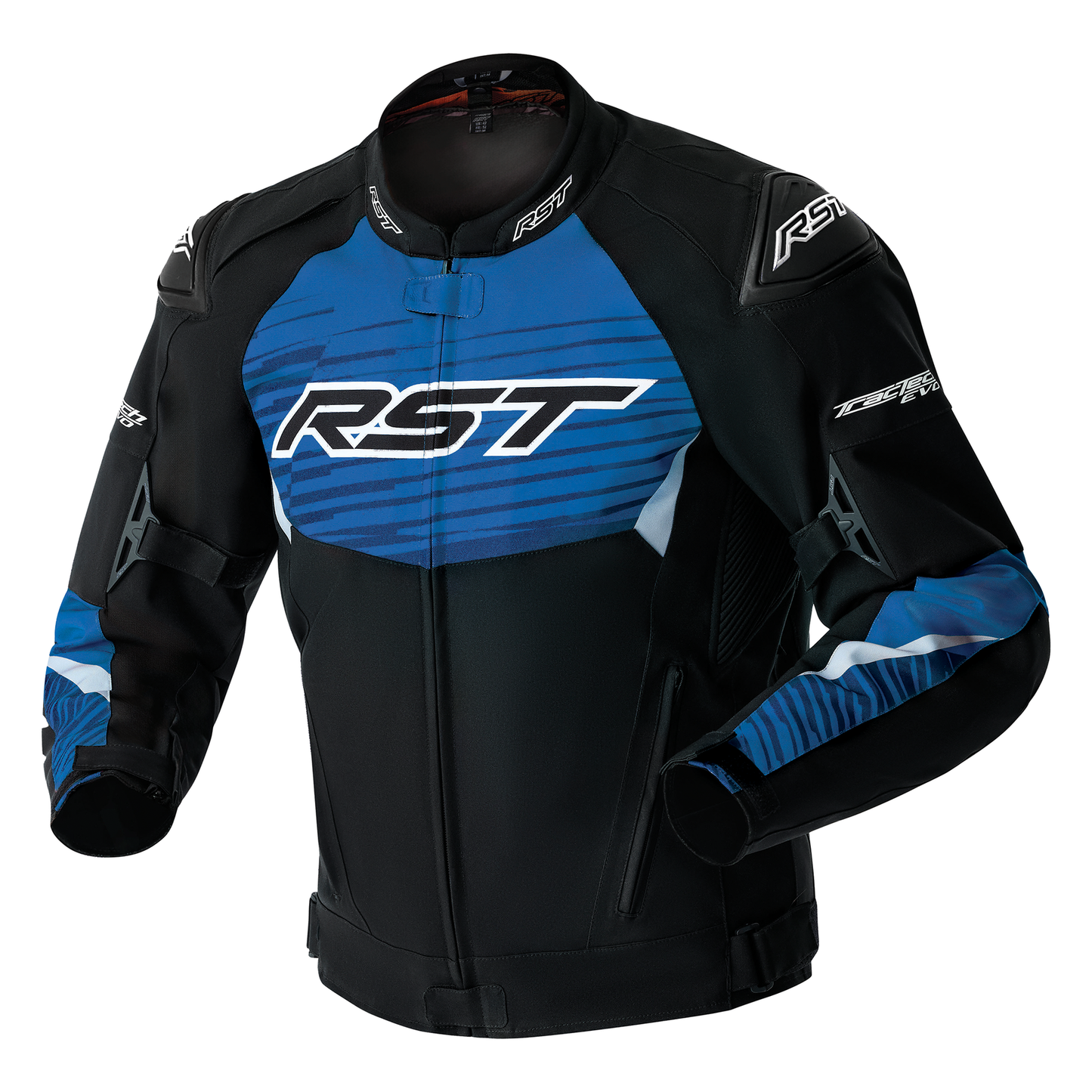 RST Tractech Evo D3O Textile Jacket - Black / Blue