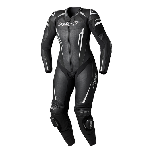 RST Tractech Evo D3O Ladies Leather Suit - Black / White