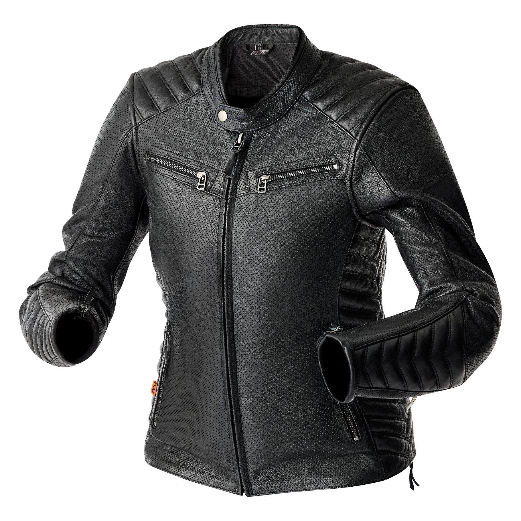 RST Roadster Air D3O Ladies Leather Jacket - Black