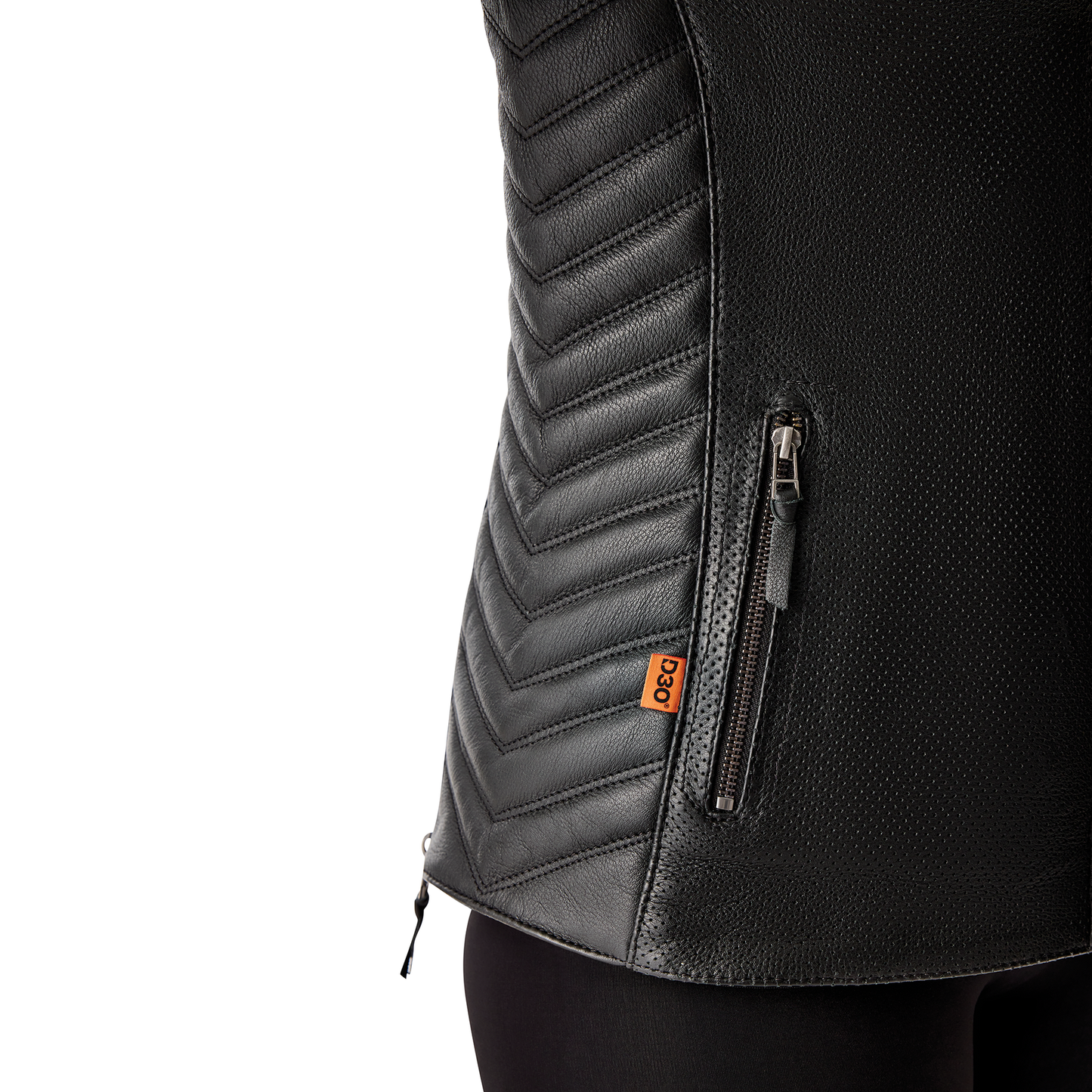 RST Roadster Air D3O Ladies Leather Jacket - Black