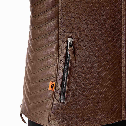 RST Roadster Air D3O Ladies Leather Jacket - Brown