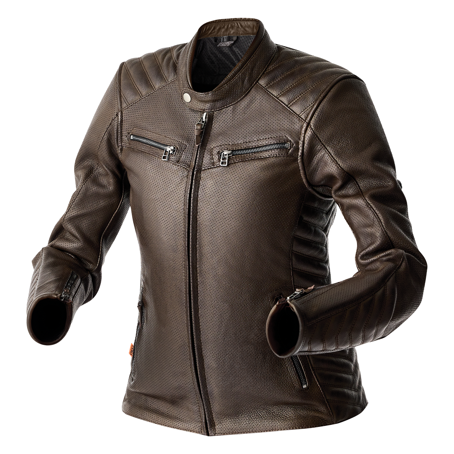 RST Roadster Air D3O Ladies Leather Jacket - Brown