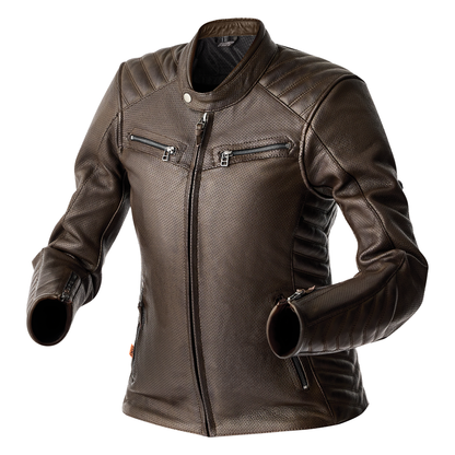 RST Roadster Air D3O Ladies Leather Jacket - Brown