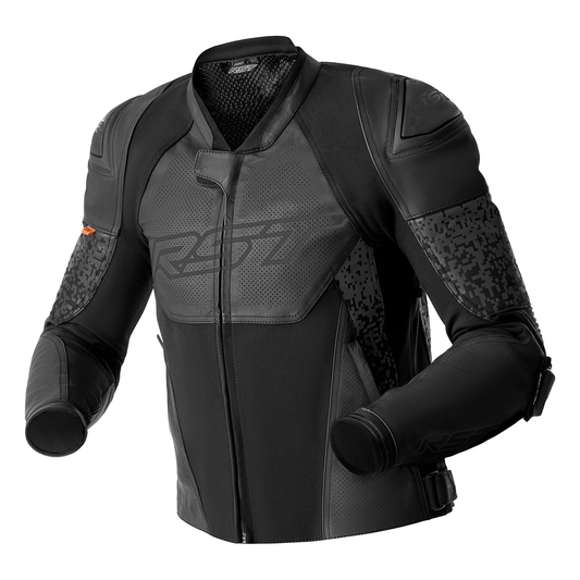 RST Pro Series Supersport-K D3O Leather Jacket - Black / Black