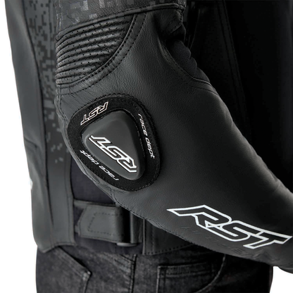 RST Pro Series Supersport-K D3O Leather Jacket - Black / Black