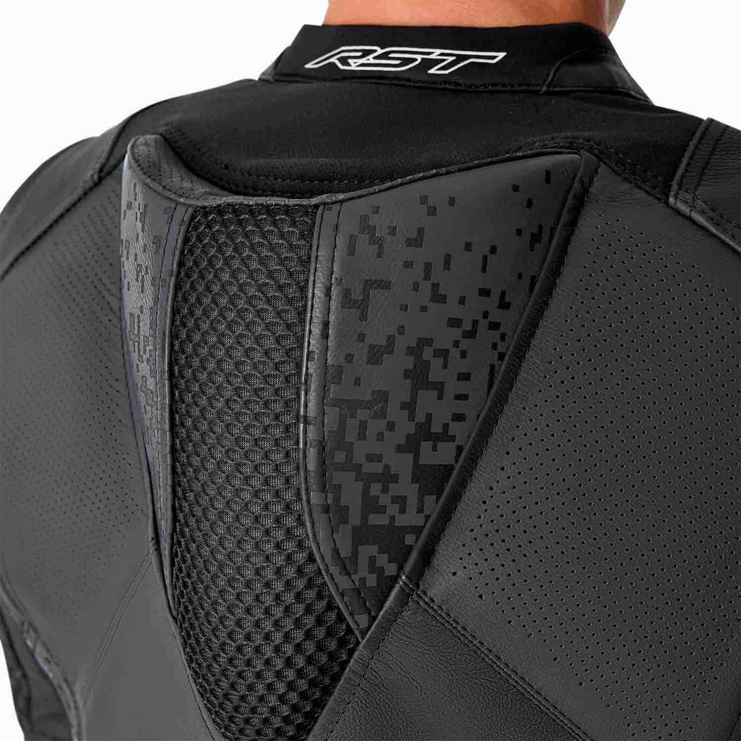 RST Pro Series Supersport-K D3O Leather Jacket - Black / Black