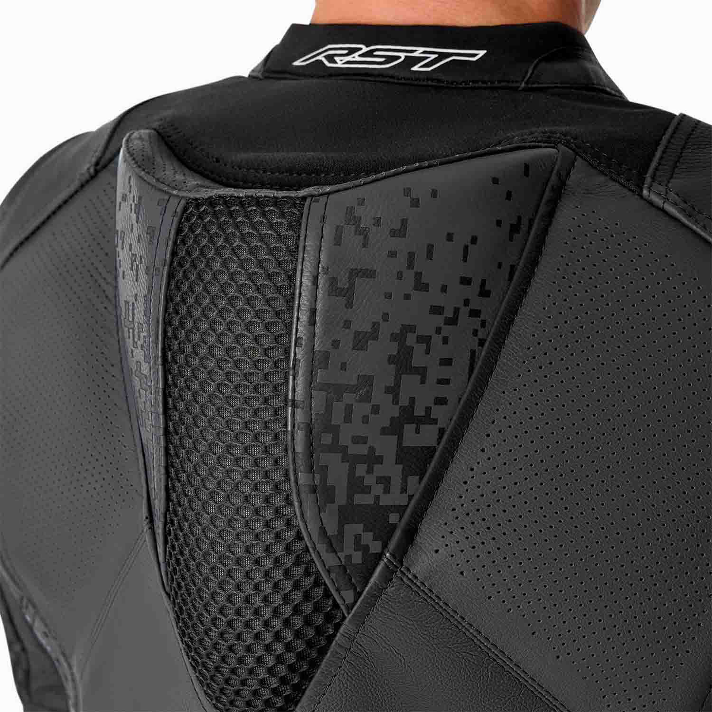 RST Pro Series Supersport-K D3O Leather Jacket - Black / Black