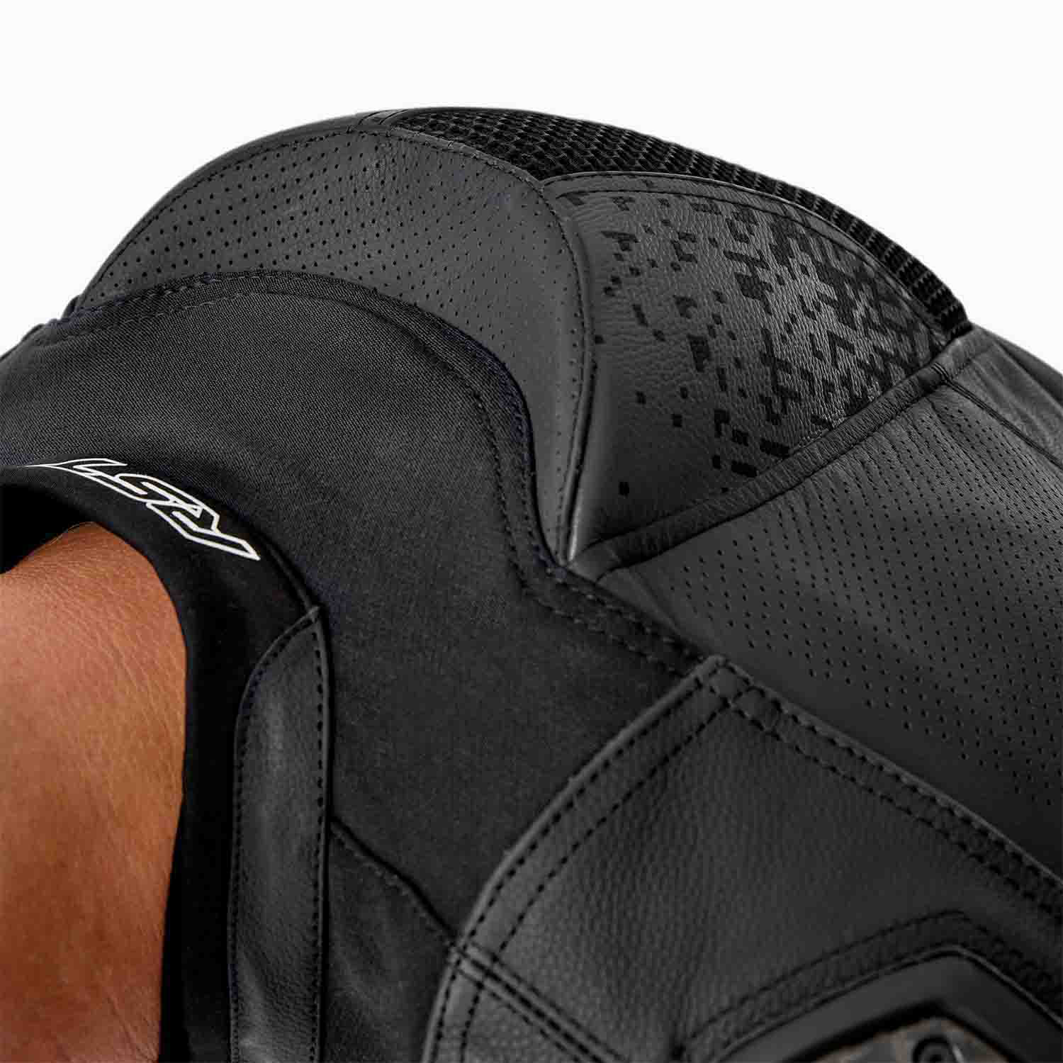 RST Pro Series Supersport-K D3O Leather Jacket - Black / Black