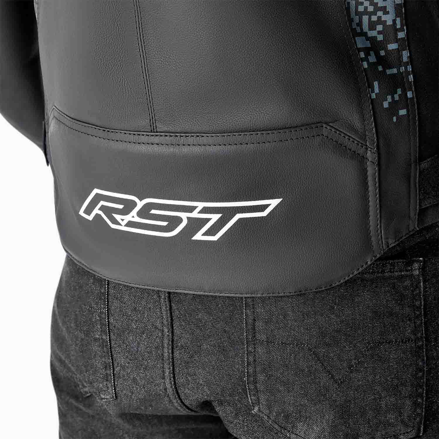 RST Pro Series Supersport-K D3O Leather Jacket - Grey  / Black