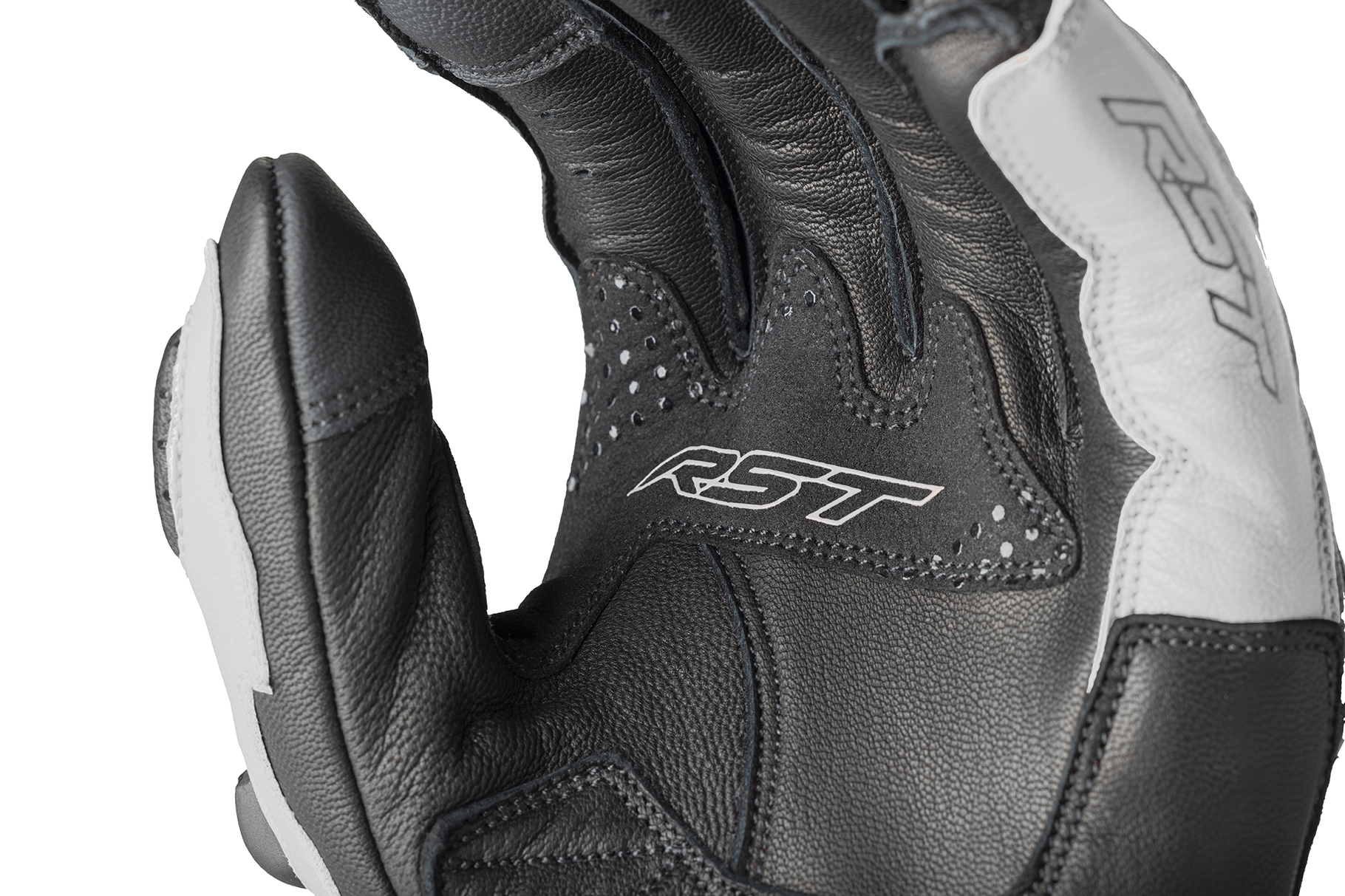 RST Freestyle 3 D3O Gloves - Black / White