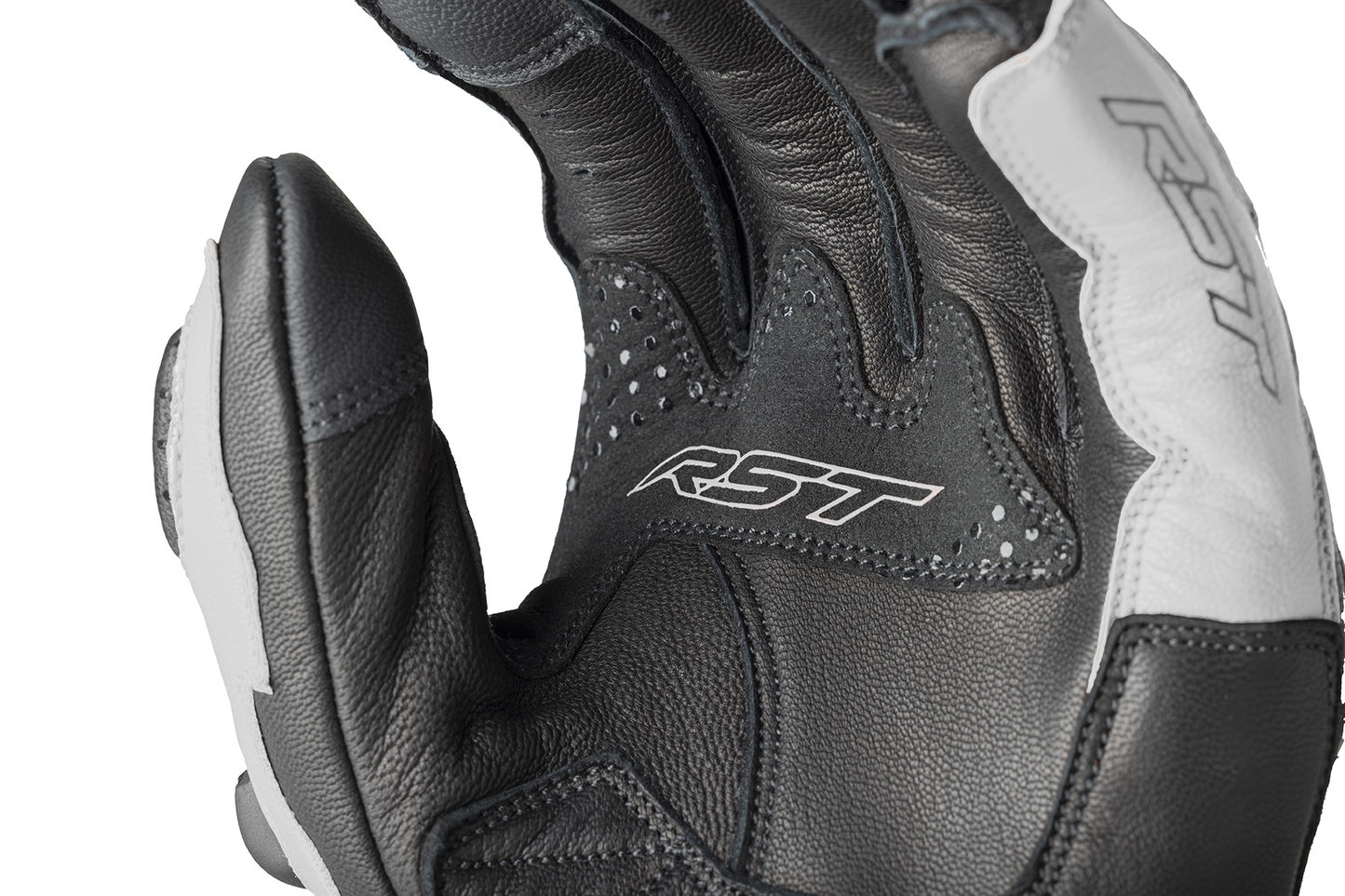 RST Freestyle 3 D3O Gloves - Black / White