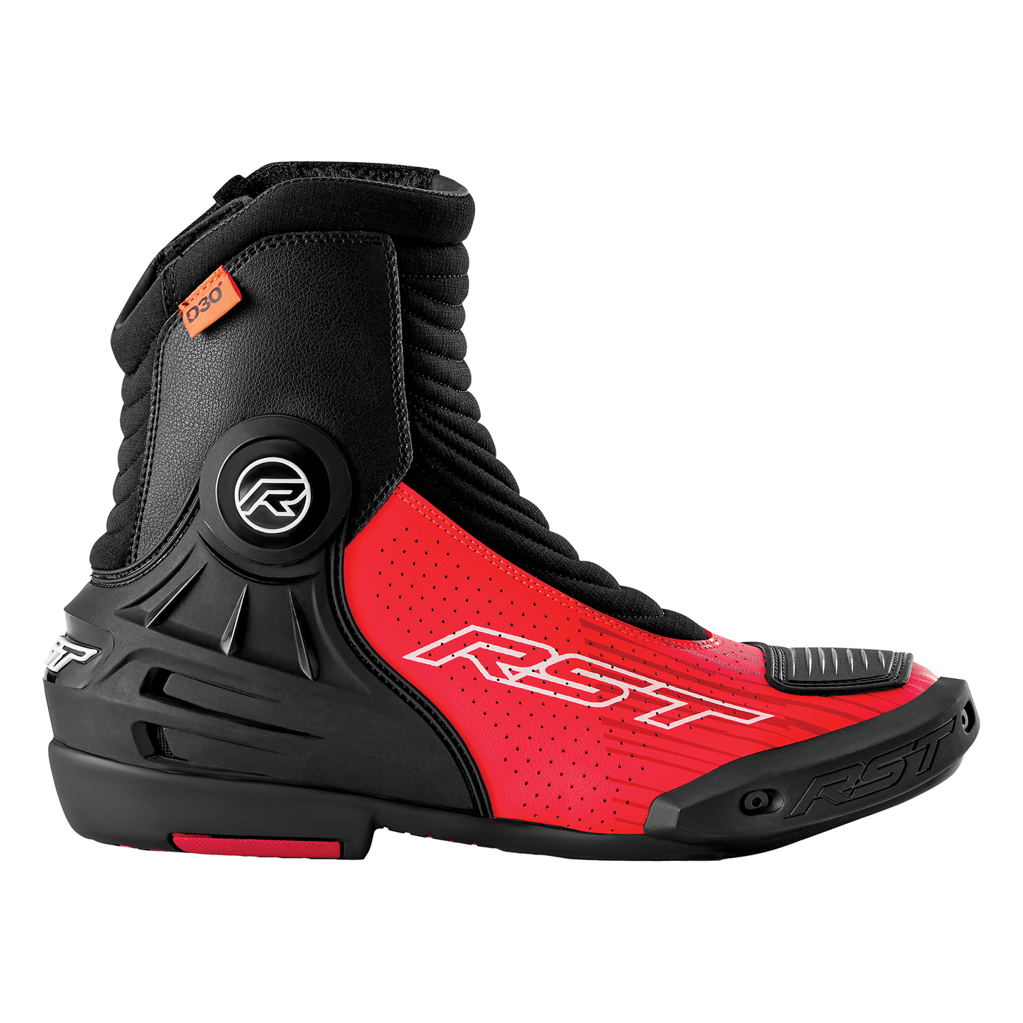 RST Tractech Evo Short D3O Boots - Black / Flo Red