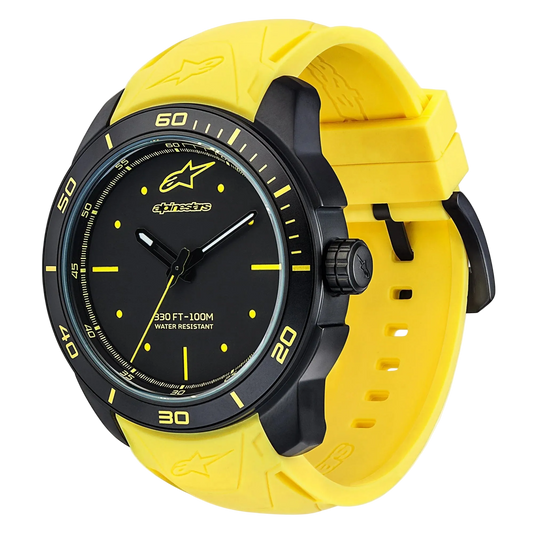 Alpinestars Tech Watch 3H Silicon Strap - Black / Yellow