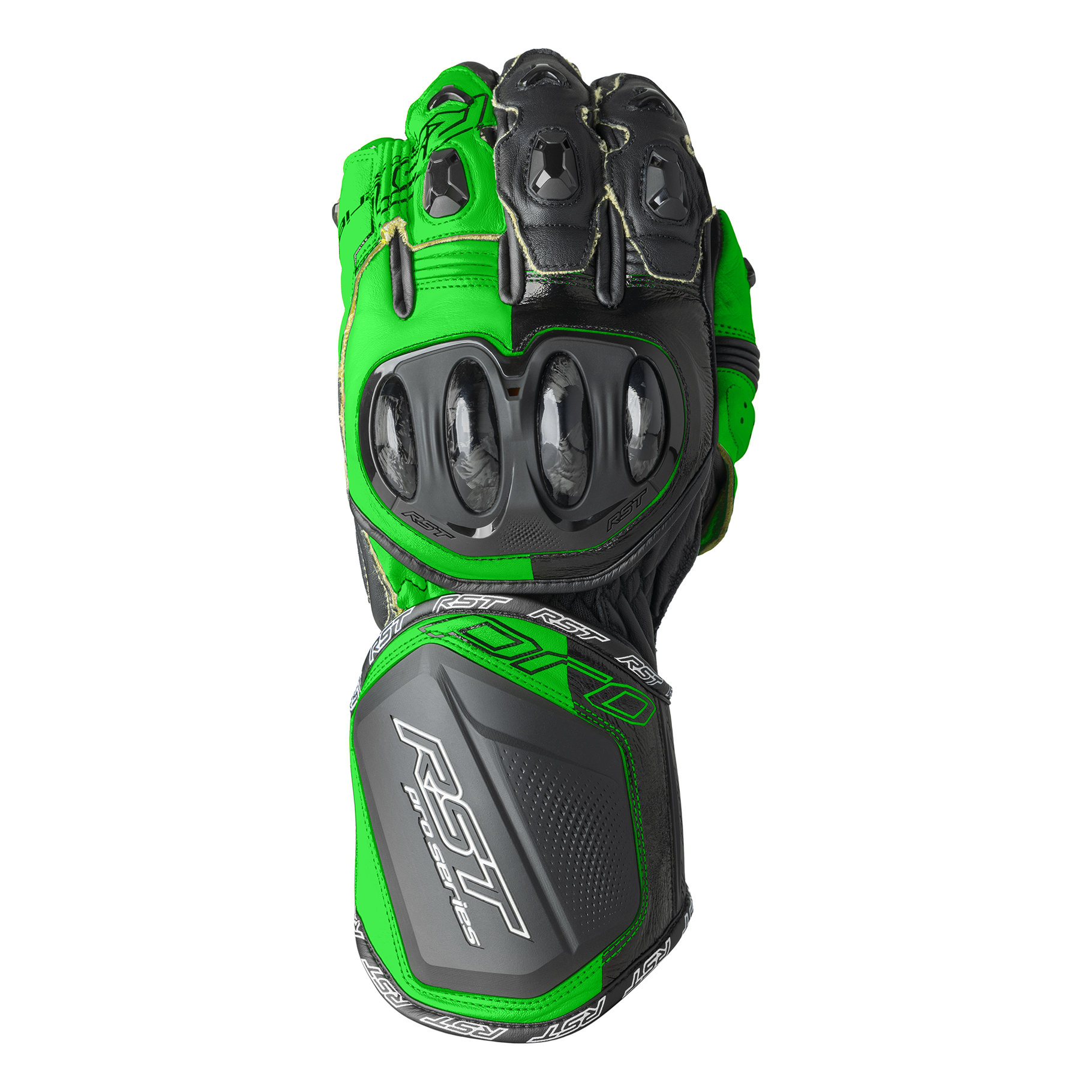 RST Pro Series GP D3O Gloves - Black / Flo Green