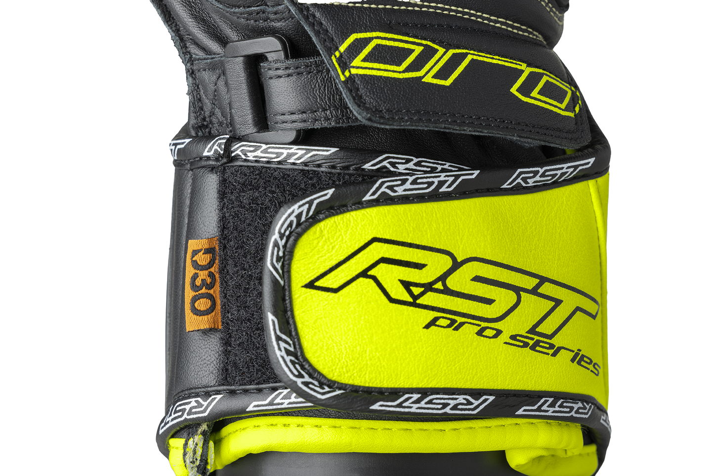 RST Pro Series GP D3O Gloves - Black / Flo Yellow