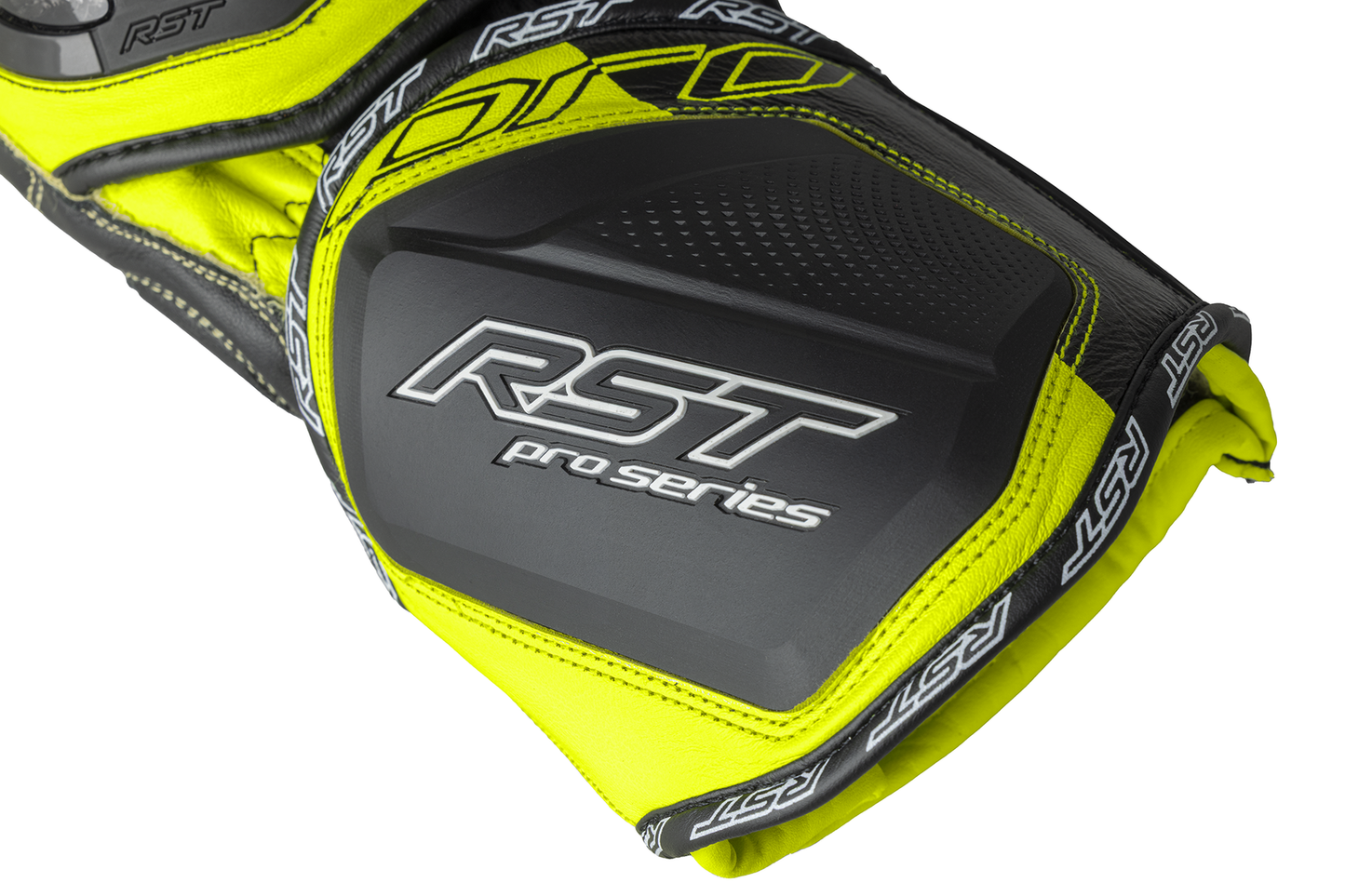 RST Pro Series GP D3O Gloves - Black / Flo Yellow