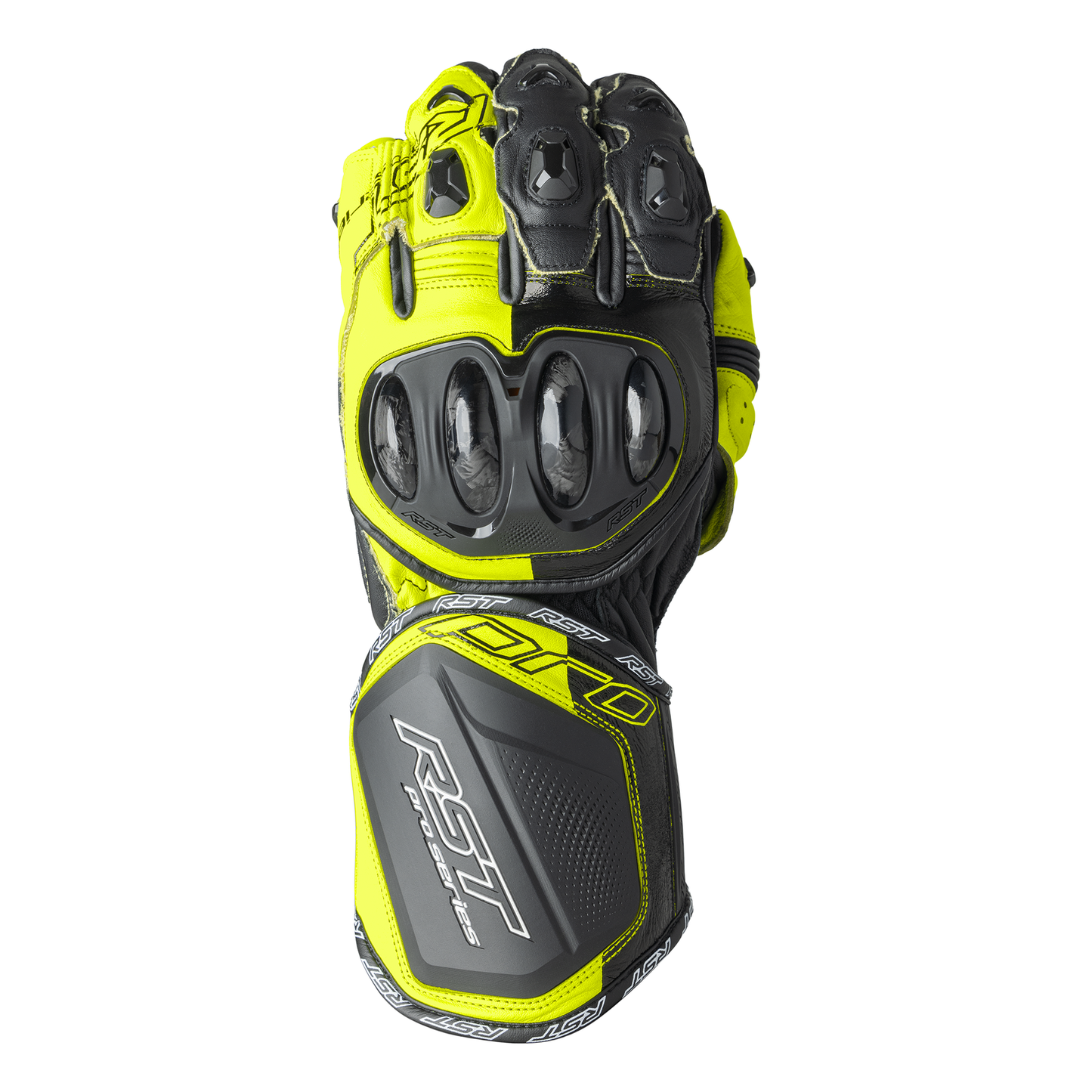 RST Pro Series GP D3O Gloves - Black / Flo Yellow