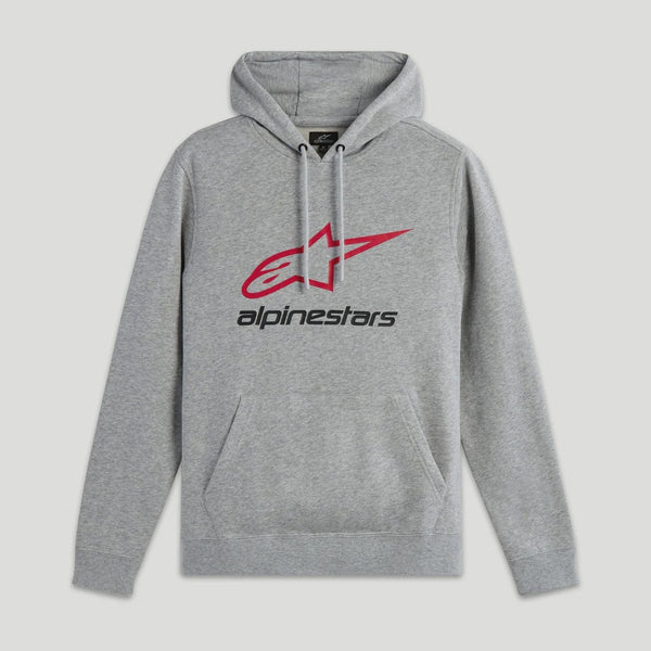 Alpinestars Always Hoodie V3 - Grey Heather / Red