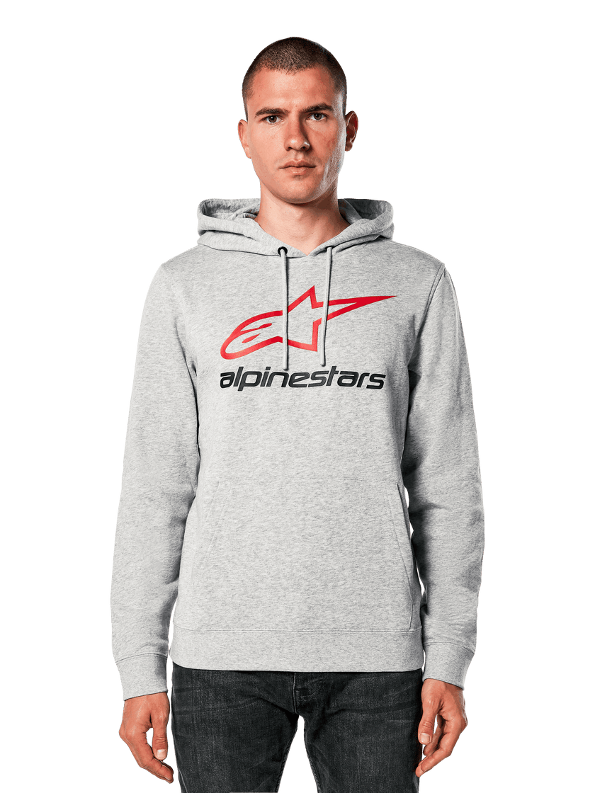 Alpinestars Always Hoodie V3 - Grey Heather / Red