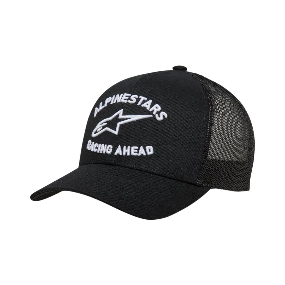 Alpinestars Triple Trucker Hat - Black / Black / White
